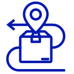 Icon of a parcel itinirary