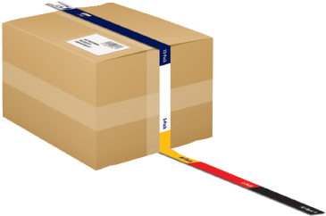 The size of a parcel can be measured with a measuring tape