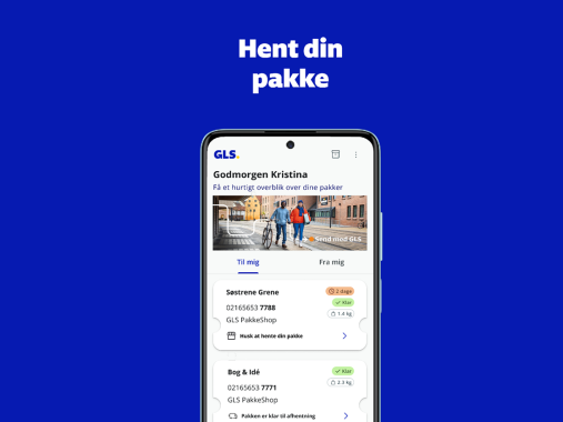 pick up parcels using the GLS app