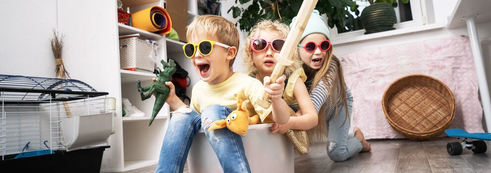 Dzieci się świetnie bawią